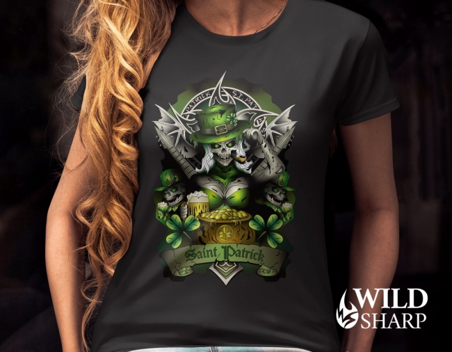 T-shirt femme Saint Patrick