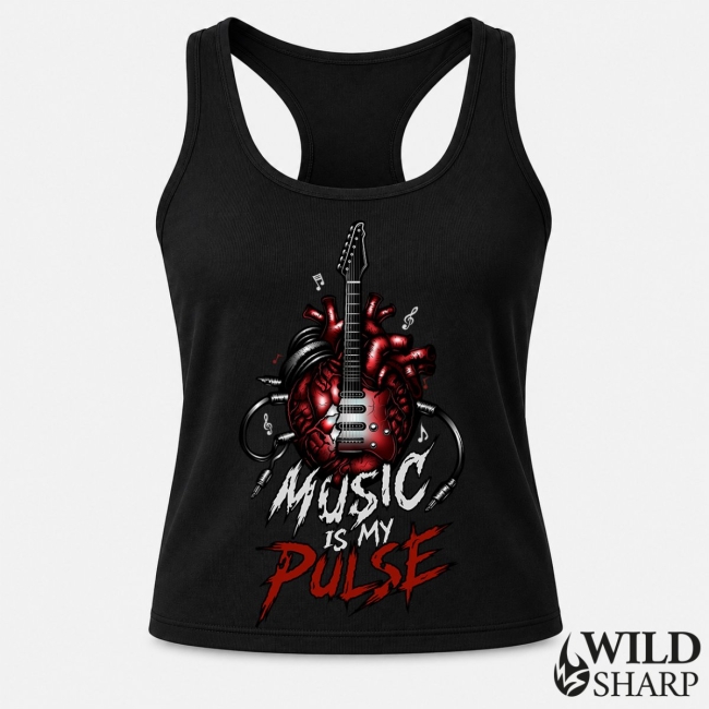 Débardeur music is my pulse