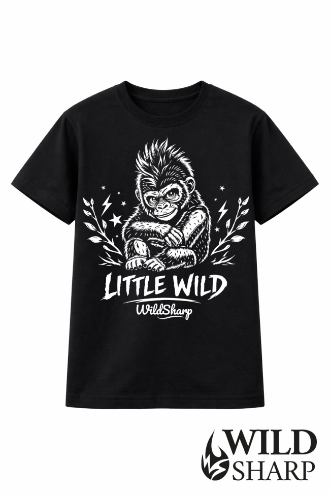 T-shirt enfant little wild gorille